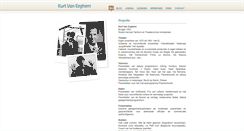 Desktop Screenshot of kurtvaneeghem.be